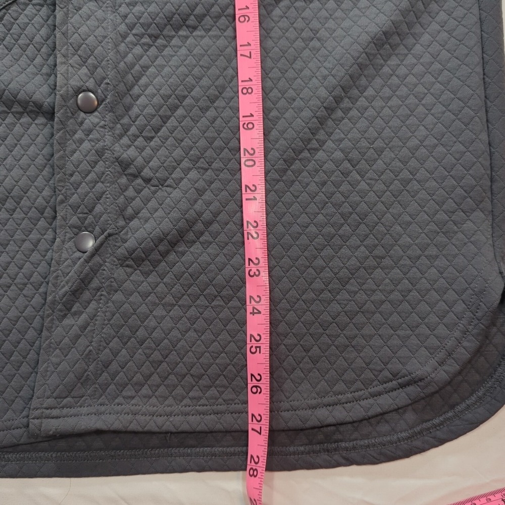 Magaschoni Button knit Stretch Blazer Womens Medium Jacket Dark‎ Gray 2 Pocket - Picture 5 of 7